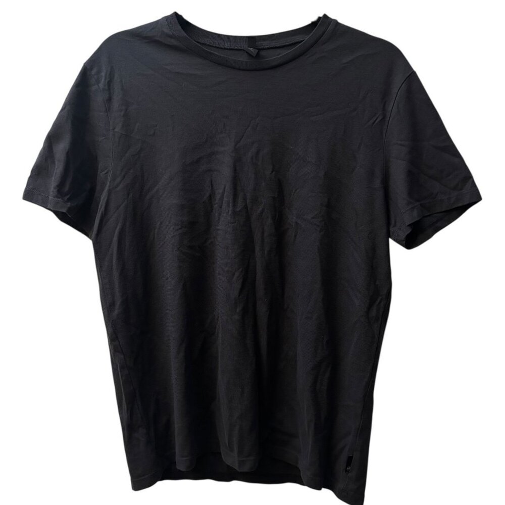 AG Jeans Bryce Crew T-Shirt Sz S 100% Cotton Solid Gray Tee Adriano Goldschmied